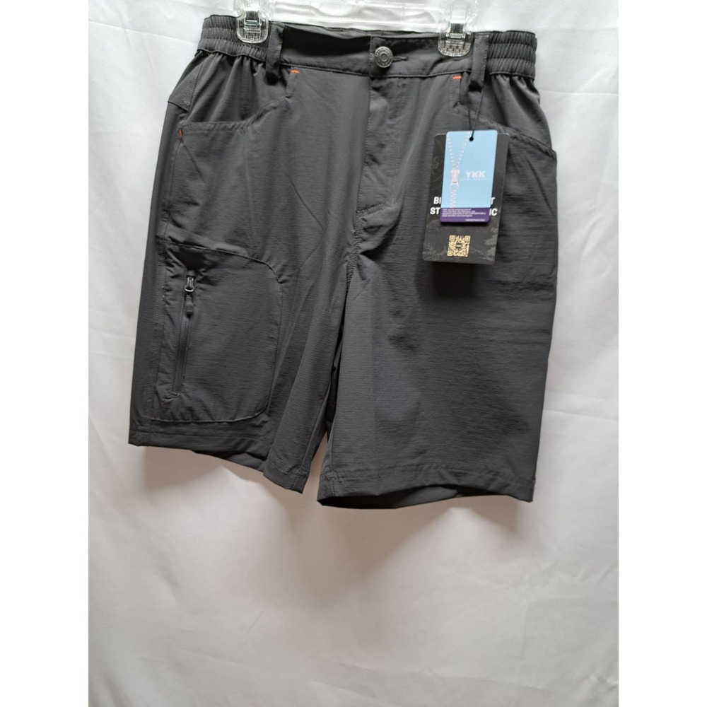 NWT Gray Mier Bi-Component Stretch Fabric knee Length Hiking Outdoor Shorts 6
